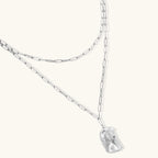 Parure Métal Liquide — Collier & boucles texturées