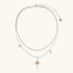 Collier Dague Céleste — Multi-rang bicolore