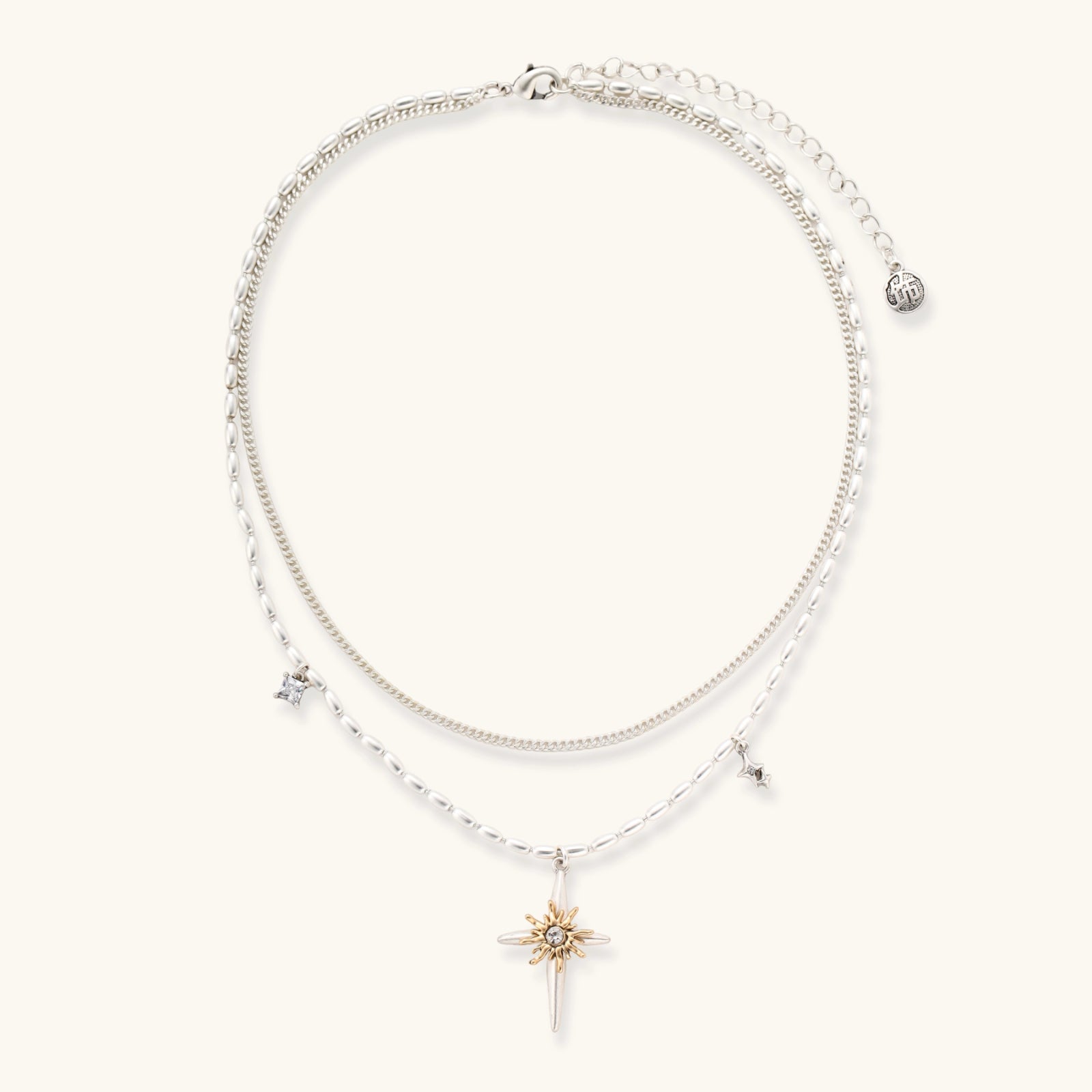 Collier Dague Céleste — Multi-rang bicolore