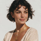Collier Double Rang & Micro Cristal — Plaqué or 14 carats