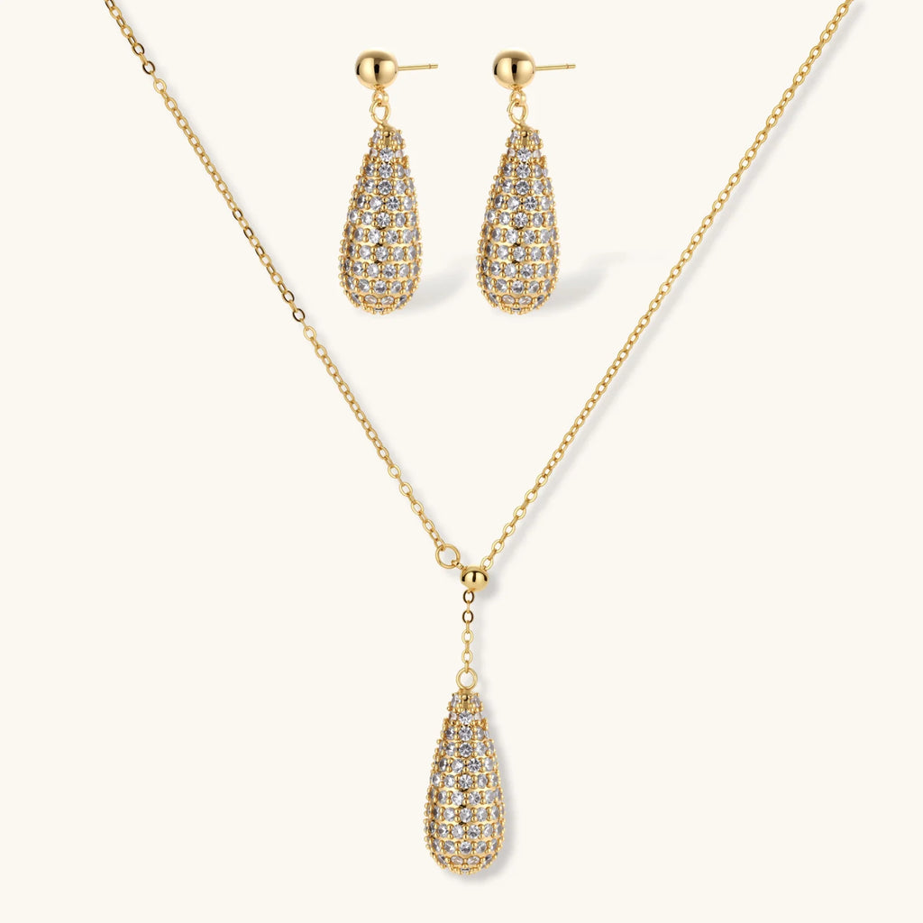 Coffret Luxe Cristal Doré — Parure Premium Plaqué Or - Coffrets cadeaux - Les Joyaux de Sophie