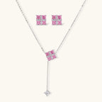 Coffret Croix Prisme Rose — Parure Cristal & Plaqué Or - Coffrets cadeaux - Les Joyaux de Sophie