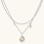Collier Rêves Célestes — Lune & Étoile Plaqué Or 18 Carats - Colliers - Les Joyaux de Sophie