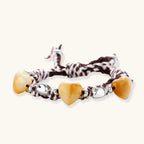 Bracelet Cœur d'Ambre — Cordon Suédine, Plaqué Or 18 Carats - Bracelets - Les Joyaux de Sophie
