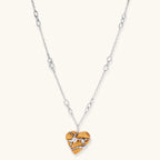 Collier Étreinte de Bois — Cœur Bois & Plaqué Or - Colliers - Les Joyaux de Sophie