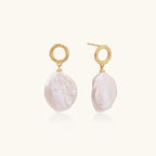 Boucles Pearl Glow Pendantes — Goutte Plaqué Or - Boucles d'oreilles - Les Joyaux de Sophie