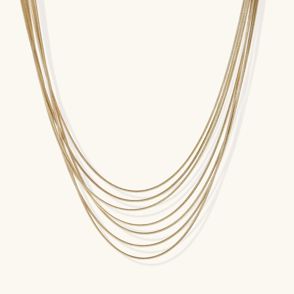 Collier Multi-Rangs Golden Hour - détail du pendentif | Les Joyaux de Sophie