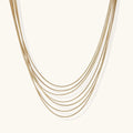 Collier Multi-Rangs Golden Hour - détail du pendentif | Les Joyaux de Sophie