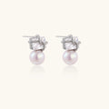 Boucles Perle Stardust - détail | Les Joyaux de Sophie