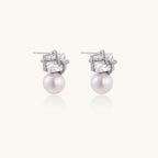 Boucles Perle Stardust - détail | Les Joyaux de Sophie