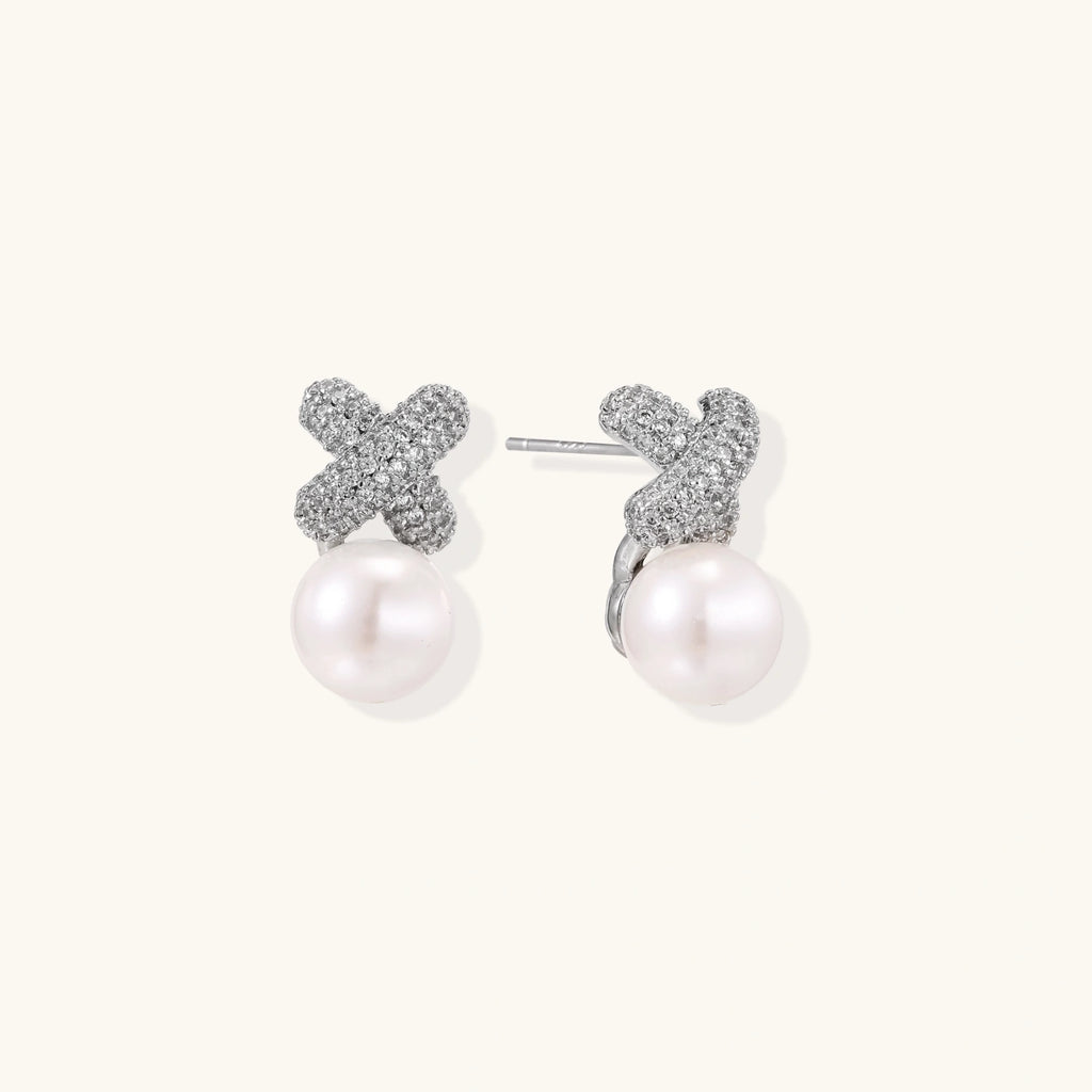 Boucles d'Oreilles Cristal Floraison — Puces Plaqué Or - Boucles d'oreilles - Les Joyaux de Sophie