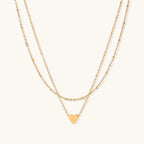 Collier Cœurs Superposés — Multi-Rangs Plaqué Or - Colliers - Les Joyaux de Sophie