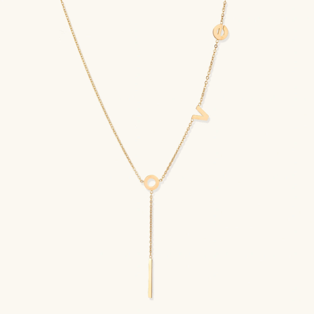 Collier Lariat Lettre d'Amour - détail du pendentif | Les Joyaux de Sophie