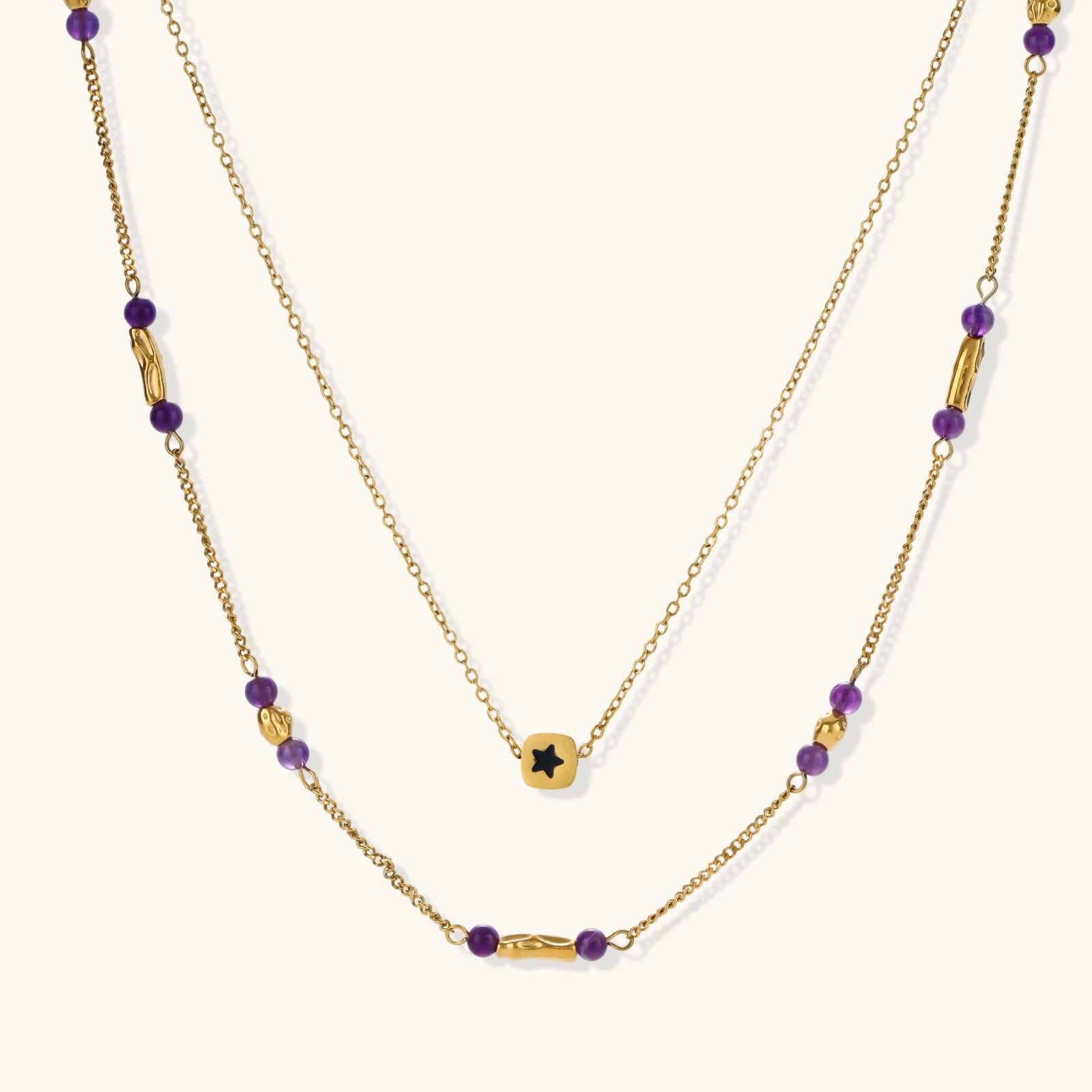 Collier Étoile Cosmique — Superposé Plaqué Or 18 Carats - Colliers - Les Joyaux de Sophie