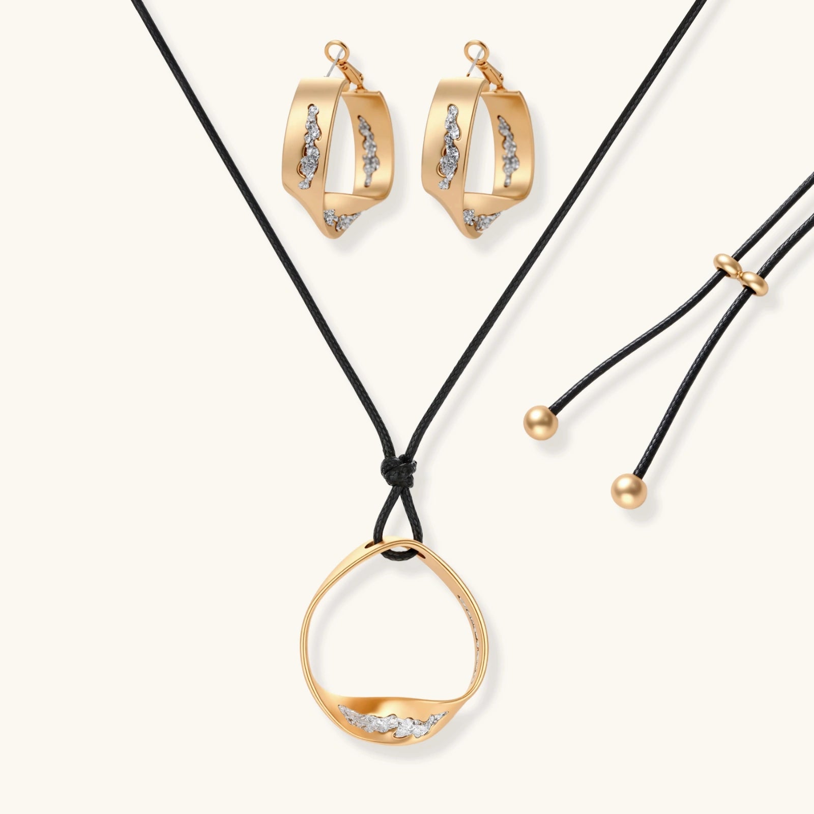 Coffret Cercle Cosmique — Parure Géométrique Plaqué Or - Coffrets cadeaux - Les Joyaux de Sophie