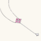 Parure Croix Prisme Rose