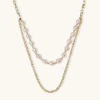 Collier Perles Dorées — Superposé Plaqué Or 18 Carats - Colliers - Les Joyaux de Sophie
