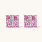 Parure Croix Prisme Rose