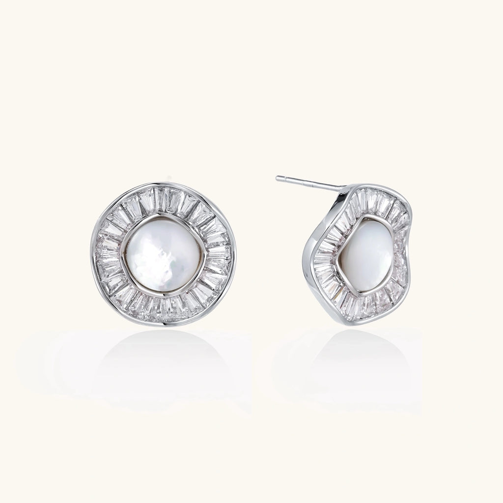Boucles d'Oreilles Halo Radieux — Cristal & Plaqué Or - Boucles d'oreilles - Les Joyaux de Sophie