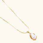 Collier Perle Baroque - vue de face | Les Joyaux de Sophie