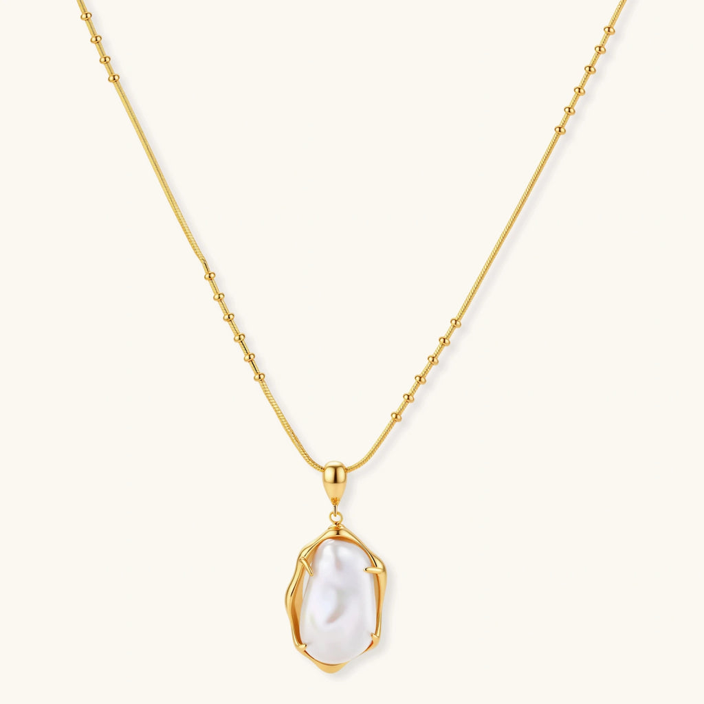 Collier Perle Baroque - détail du pendentif | Les Joyaux de Sophie