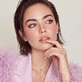 Parure Croix Prisme Rose