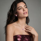 Parure Croix Prisme Rose