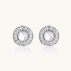 Puces d'Oreilles Halo & Perle