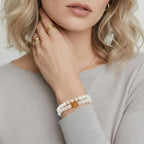 Bracelet Harmonie Céleste — Jade, perles & lotus d'agate