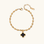Bracelet Trèfle Nacre — Plaqué or 18 carats