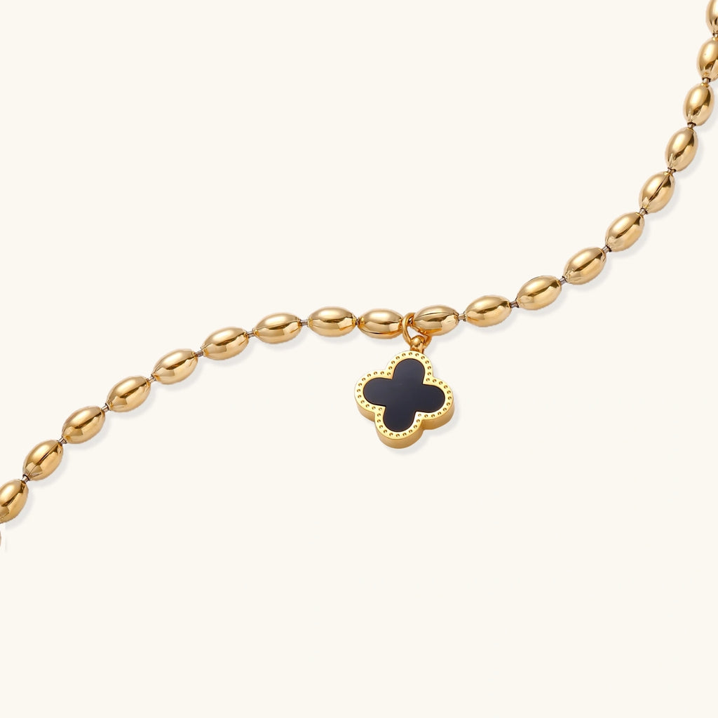 Bracelet Trèfle Nacre — Plaqué or 18 carats