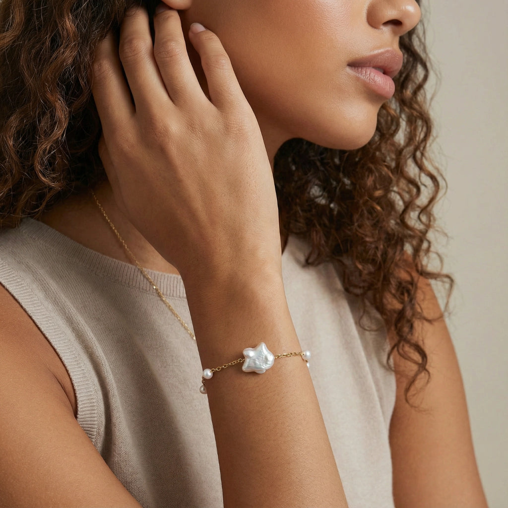 Bracelet Harmonie Perlée — Vermeil or 18 carats