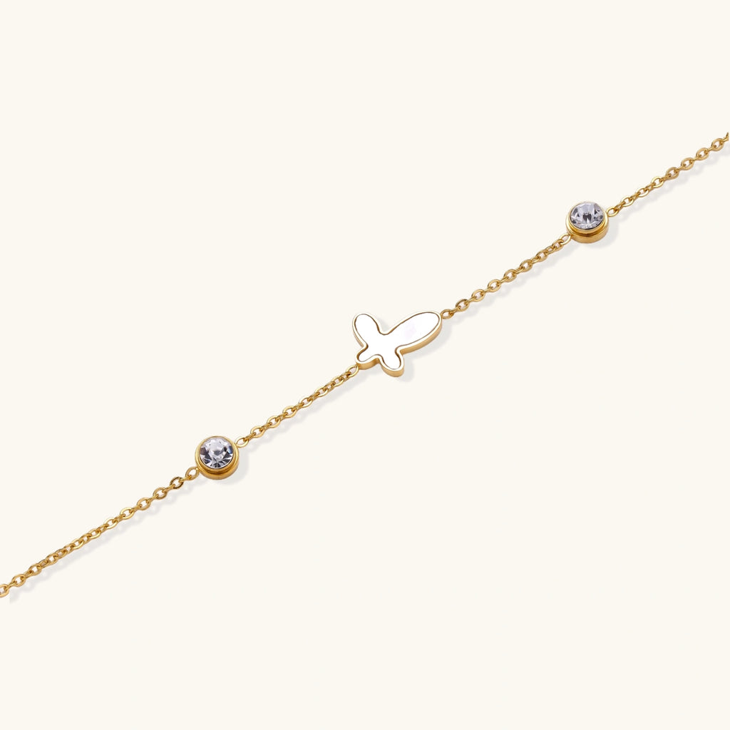 Bracelet Croix Sacrée — Plaqué or 18 carats
